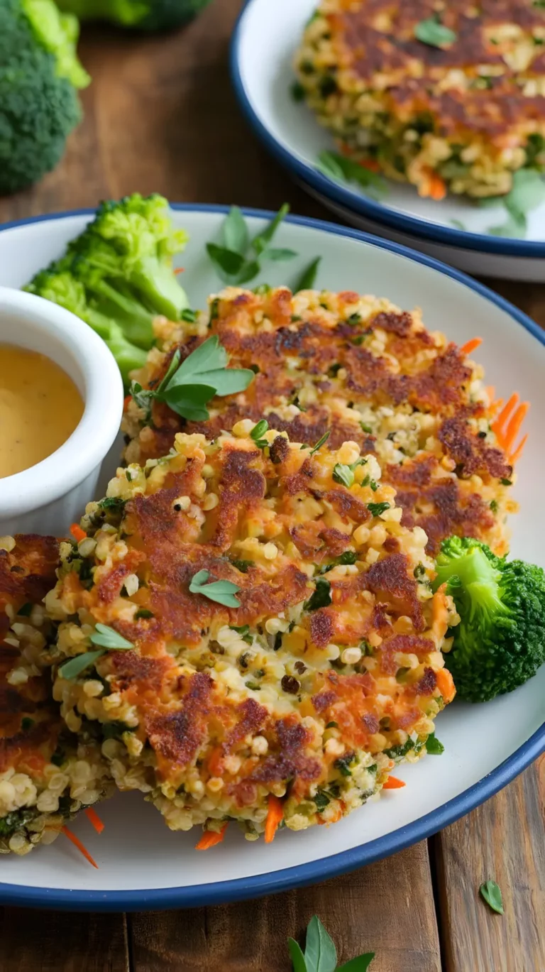 Crispy Quinoa and Broccoli Patties (Gluten-Free)