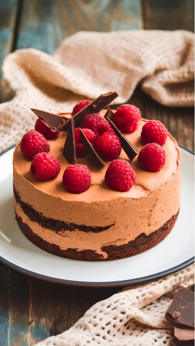 Decadent Gluten Free Brownie Mousse Cake