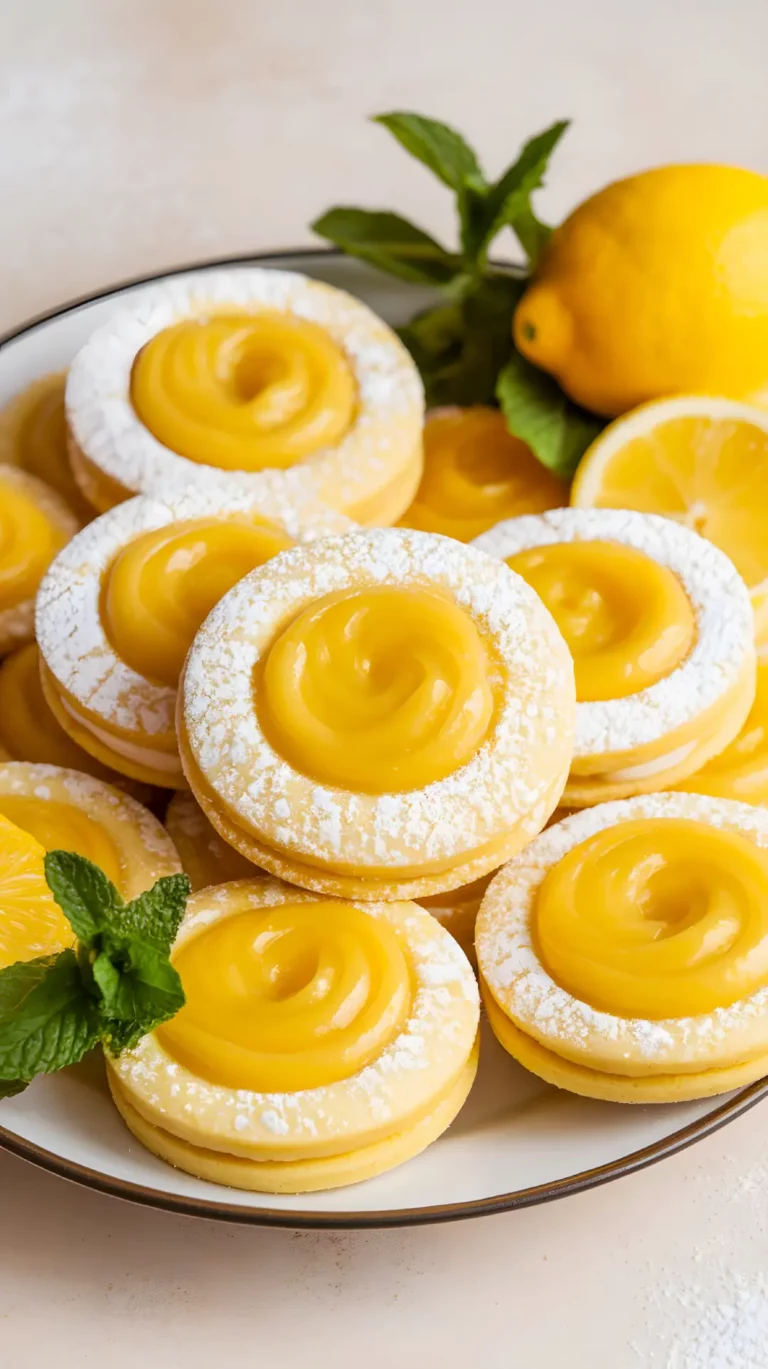 Easy Gluten Free Lemon Curd Cookies